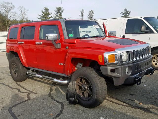 5GTDN136768201387 - 2006 HUMMER H3 RED photo 1