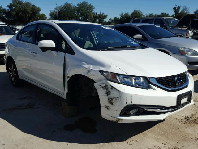 19XFB2F98FE239186 - 2015 HONDA CIVIC EXL WHITE photo 1