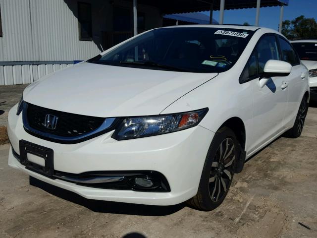 19XFB2F98FE239186 - 2015 HONDA CIVIC EXL WHITE photo 2