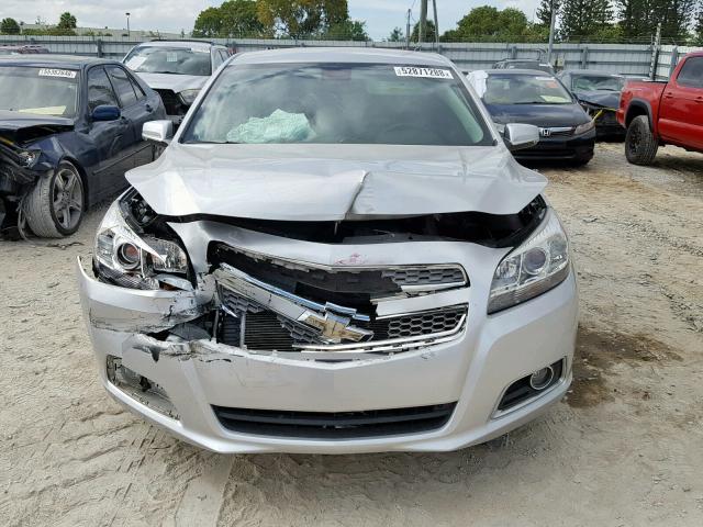 1G11H5SA4DF239899 - 2013 CHEVROLET MALIBU LTZ SILVER photo 9