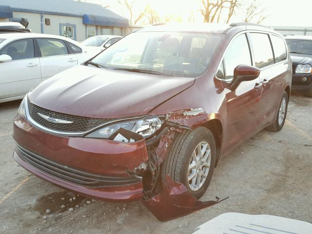 2C4RC1DG4HR508923 - 2017 CHRYSLER PACIFICA T MAROON photo 2