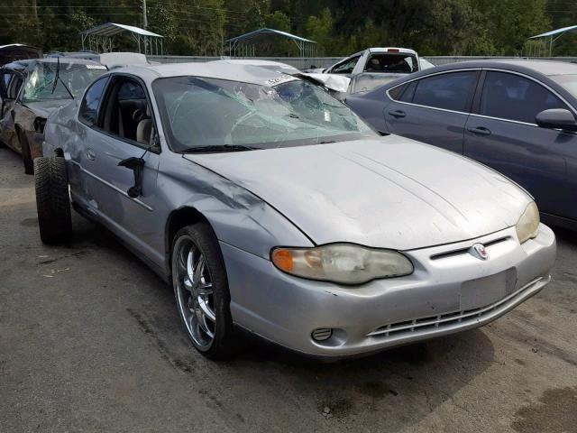 2G1WW12E129135478 - 2002 CHEVROLET MONTE CARL ნაცრისფერი ფოტო 1