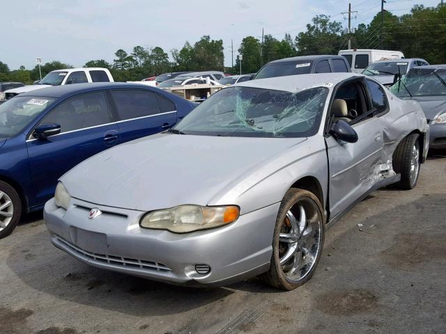 2G1WW12E129135478 - 2002 CHEVROLET MONTE CARL ნაცრისფერი ფოტო 2