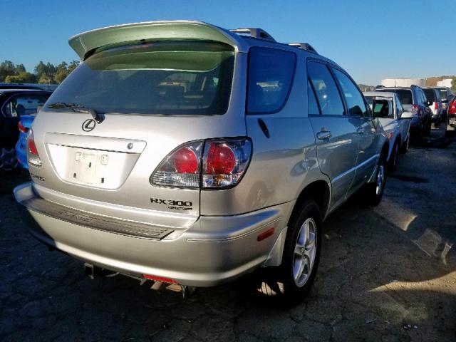 JTJHF10U410207743 - 2001 LEXUS RX 300 SILVER photo 4