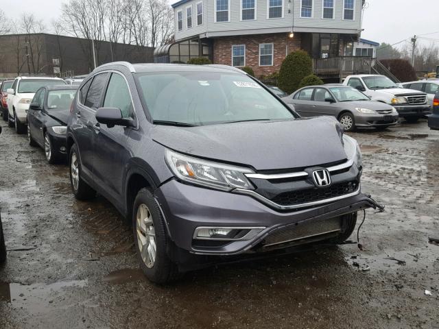 5J6RM4H74FL107638 - 2015 HONDA CR-V EXL GRAY photo 1