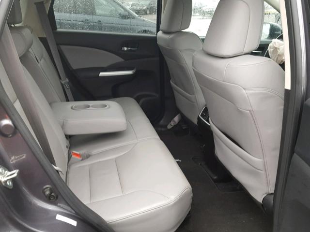 5J6RM4H74FL107638 - 2015 HONDA CR-V EXL GRAY photo 6