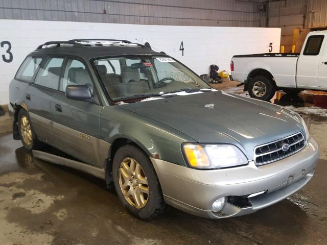 4S3BH675917675571 - 2001 SUBARU LEGACY OUT GREEN photo 1