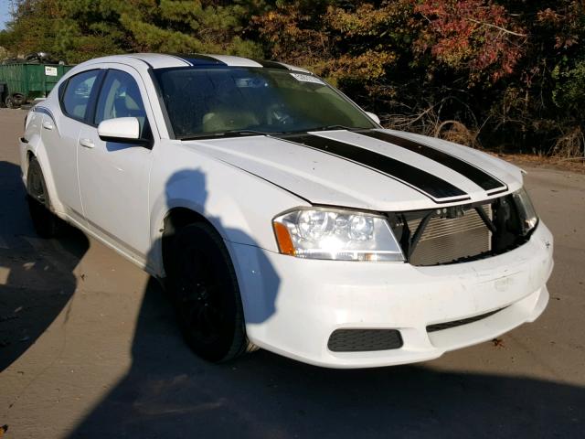 1B3BD1FB6BN565209 - 2011 DODGE AVENGER MA WHITE photo 1