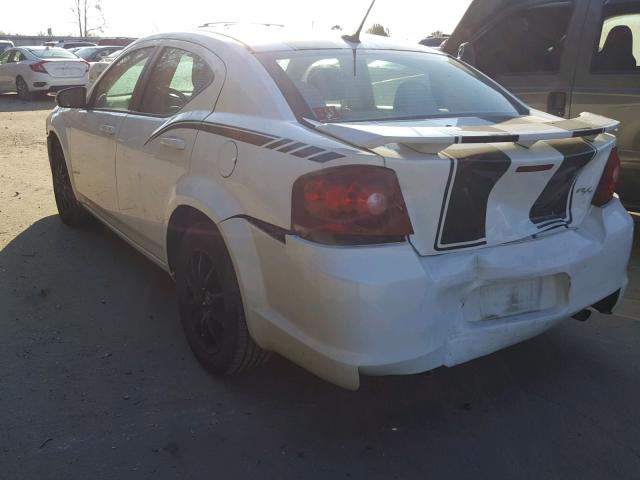 1B3BD1FB6BN565209 - 2011 DODGE AVENGER MA WHITE photo 3