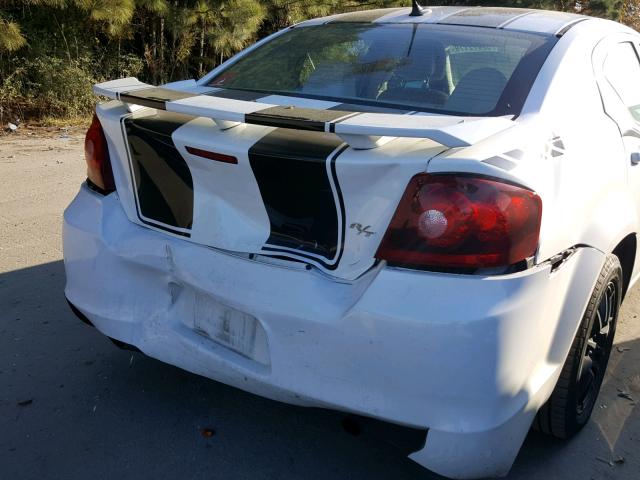 1B3BD1FB6BN565209 - 2011 DODGE AVENGER MA WHITE photo 9