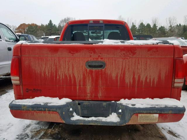 1B7GG26X3YS772471 - 2000 DODGE DAKOTA RED photo 10