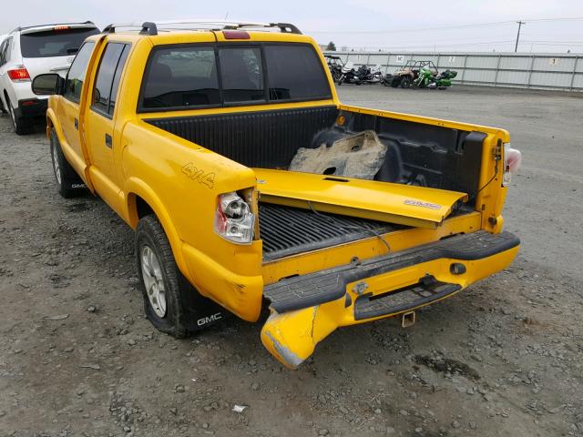 1GTDT13X74K120993 - 2004 GMC SONOMA YELLOW photo 3