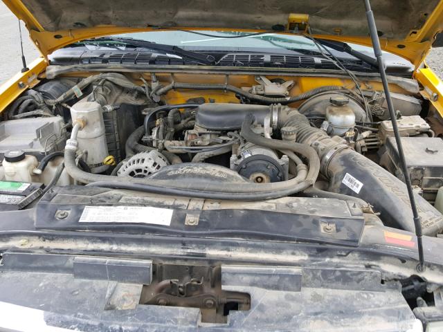 1GTDT13X74K120993 - 2004 GMC SONOMA YELLOW photo 7