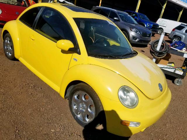 3VWCK21C62M433315 - 2002 VOLKSWAGEN NEW BEETLE 黄色 照片 1