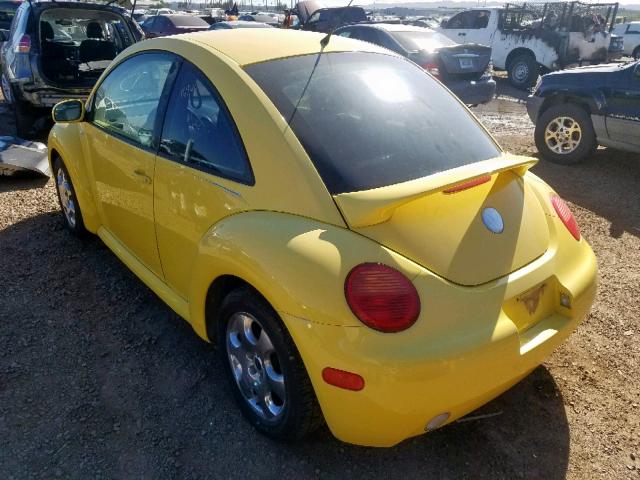 3VWCK21C62M433315 - 2002 VOLKSWAGEN NEW BEETLE 黄色 照片 3