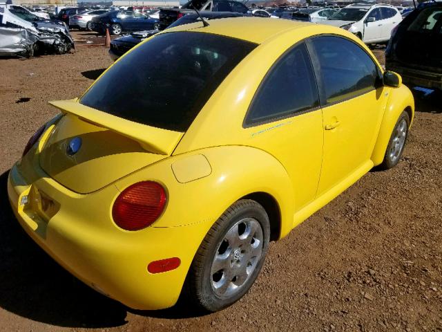 3VWCK21C62M433315 - 2002 VOLKSWAGEN NEW BEETLE 黄色 照片 4