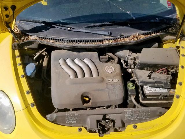3VWCK21C62M433315 - 2002 VOLKSWAGEN NEW BEETLE 黄色 照片 7