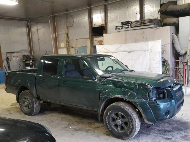 1N6ED27T32C383890 - 2002 NISSAN FRONTIER C GREEN photo 9