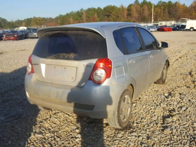 KL2TD66E39B668712 - 2009 PONTIAC G3 GRAY photo 4