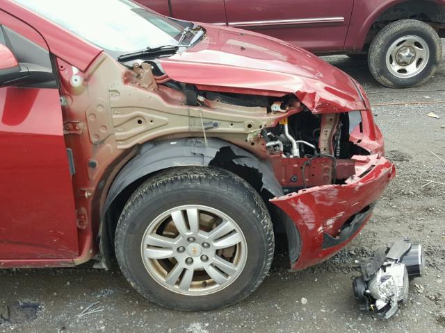 1G1JA5SH0C4120517 - 2012 CHEVROLET SONIC LS 红色 照片 9