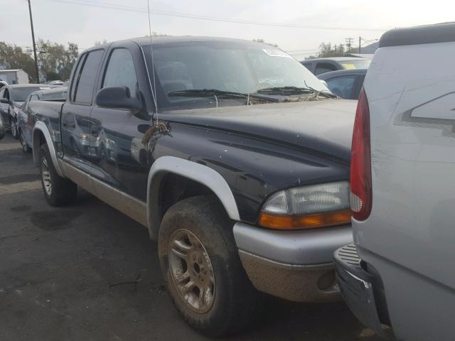 1D7HL48N63S316003 - 2003 DODGE DAKOTA QUA BLACK photo 1