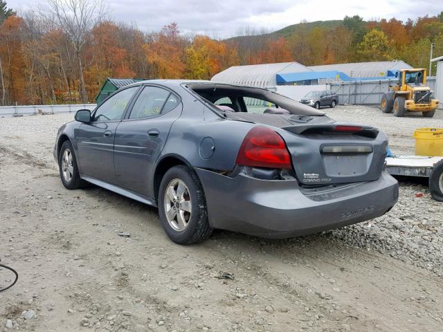 2G2WP522551135637 - 2005 PONTIAC GRAND PRIX GRAY photo 3