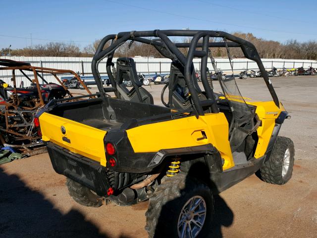 3JBKKCP18CJ001650 - 2012 CAN-AM COMMANDER YELLOW photo 4