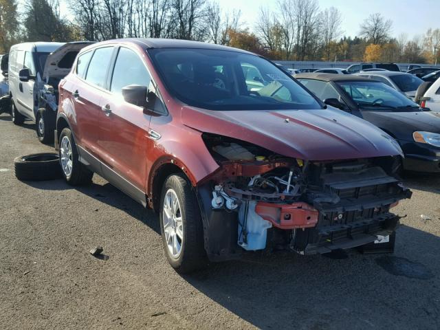 1FMCU0F75EUA45890 - 2014 FORD ESCAPE S MAROON photo 1