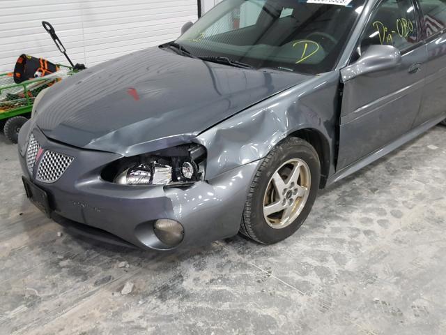 2G2WS522641372571 - 2004 PONTIAC GRAND PRIX GRAY photo 9