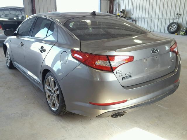 5XXGR4A66DG235943 - 2013 KIA OPTIMA SX SILVER photo 3