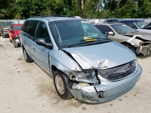 2C4GP44341R369750 - 2001 CHRYSLER TOWN & COU BLUE photo 1