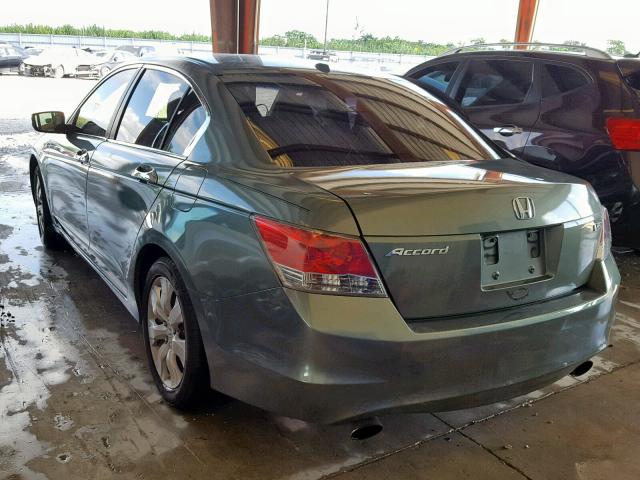 5KBCP3F86AB006185 - 2010 HONDA ACCORD EXL GREEN photo 3