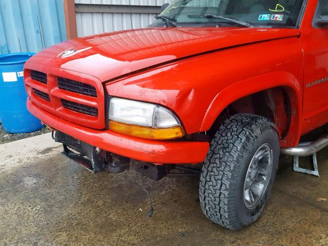 1B4HS28Y2XF652352 - 1999 DODGE DURANGO RED photo 10