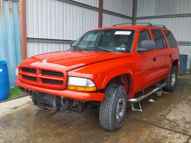 1B4HS28Y2XF652352 - 1999 DODGE DURANGO RED photo 2