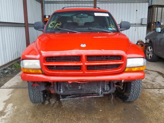 1B4HS28Y2XF652352 - 1999 DODGE DURANGO RED photo 9