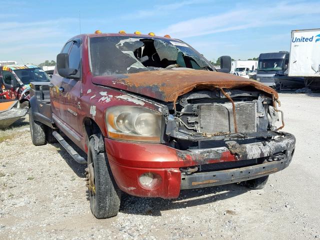 3D7MX48C16G217201 - 2006 DODGE RAM 3500 S MAROON photo 1