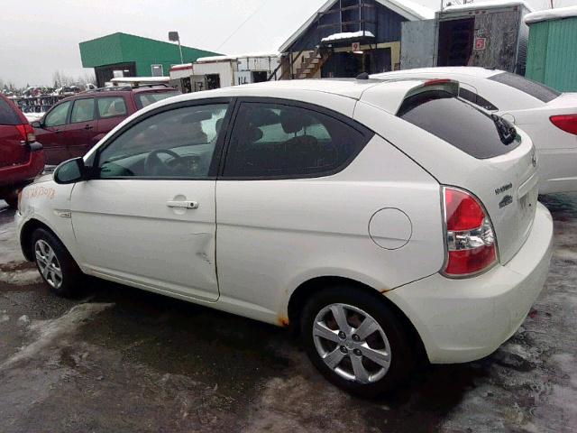 KMHCN35C18U055172 - 2008 HYUNDAI ACCENT BAS WHITE photo 3