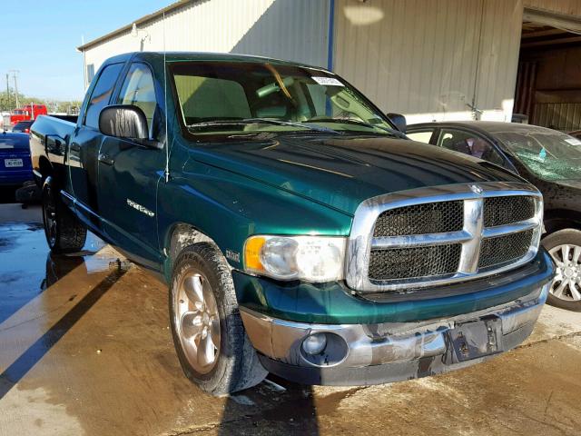 1D7HA18D33S217439 - 2003 DODGE RAM 1500 S GREEN photo 1