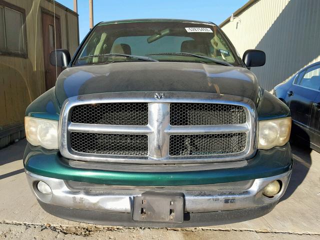 1D7HA18D33S217439 - 2003 DODGE RAM 1500 S GREEN photo 9