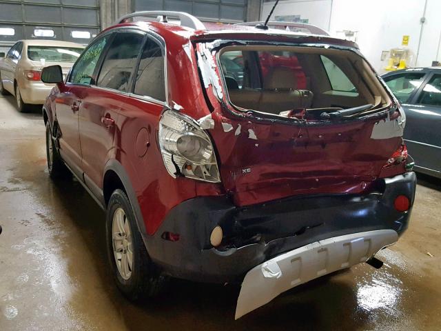 3GSCL33P78S530585 - 2008 SATURN VUE XE RED photo 3