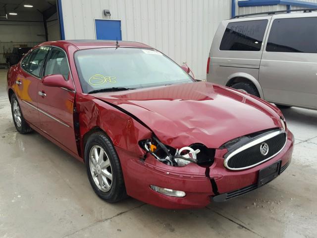 2G4WD532551218791 - 2005 BUICK LACROSSE C BURGUNDY photo 1