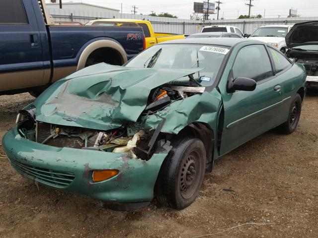 1G1JC1240X7177112 - 1999 CHEVROLET CAVALIER B GREEN photo 2