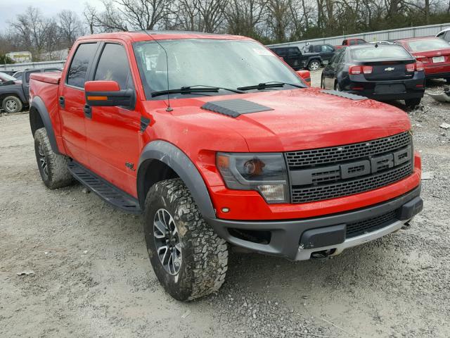 1FTFW1R62EFB83380 - 2014 FORD F150 SVT R RED photo 1