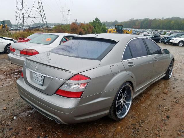 WDDNG71X17A059056 - 2007 MERCEDES-BENZ S 550 GOLD photo 4