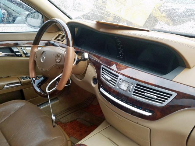 WDDNG71X17A059056 - 2007 MERCEDES-BENZ S 550 GOLD photo 9