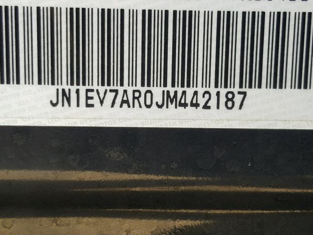 JN1EV7AR0JM442187 - 2018 INFINITI Q50 LUXE BLACK photo 10