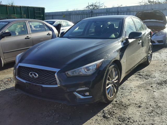 JN1EV7AR0JM442187 - 2018 INFINITI Q50 LUXE BLACK photo 2