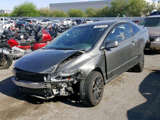 2HGFG11896H562811 - 2006 HONDA CIVIC EX GRAY photo 2