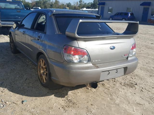 JF1GD70676L506793 - 2006 SUBARU IMPREZA WR GRAY photo 3