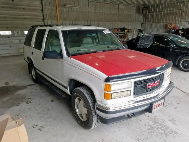 1GKEK13R1VJ714810 - 1997 GMC YUKON WHITE photo 1